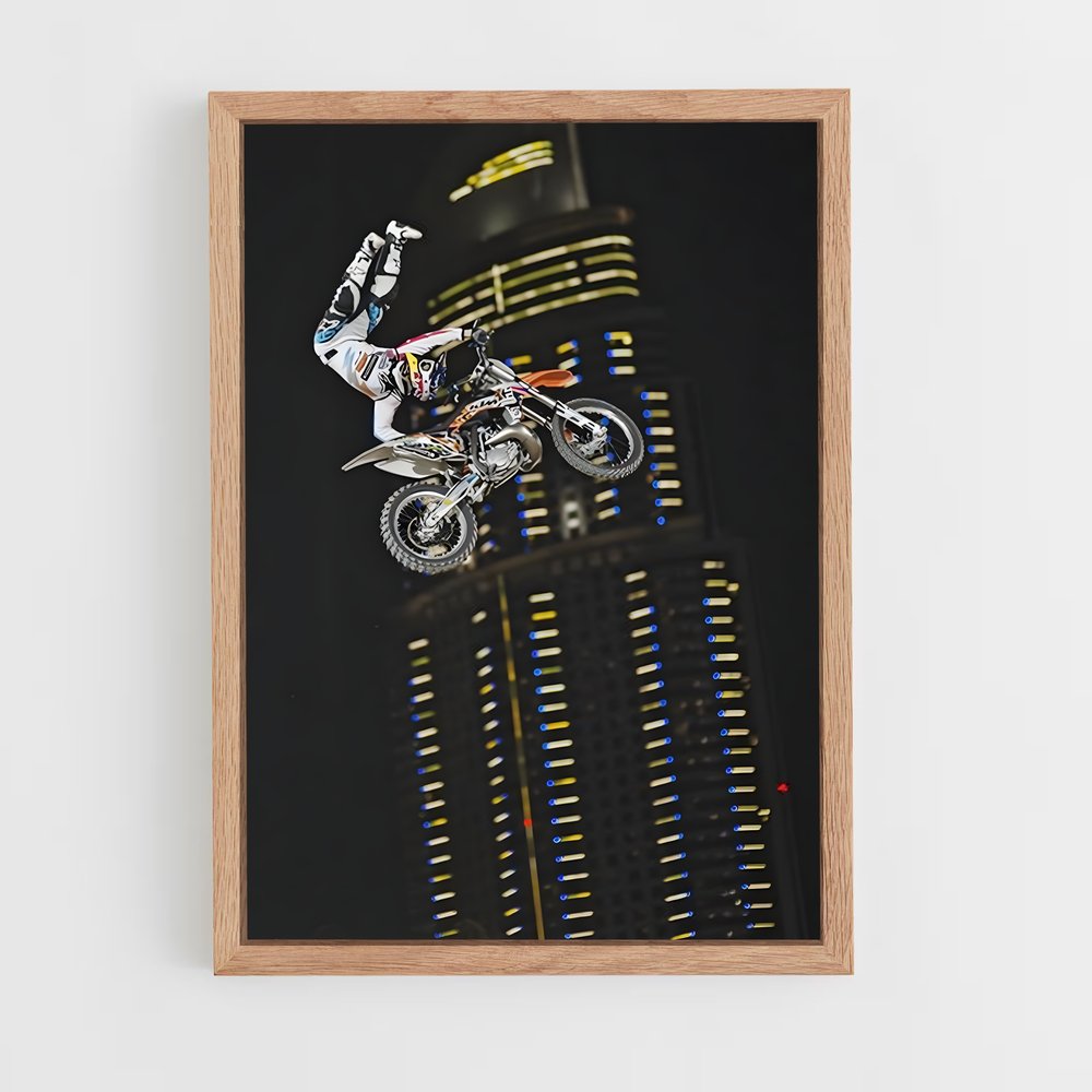 Poster Airborne Adventure – affiche Motocross freestyle (vue 4)